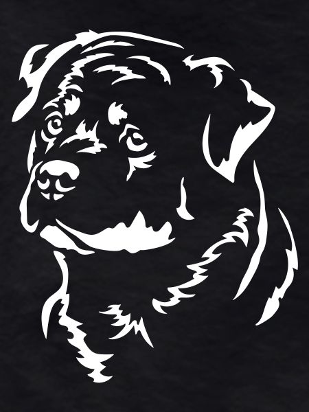 Rottweiler Head "Black Edition"