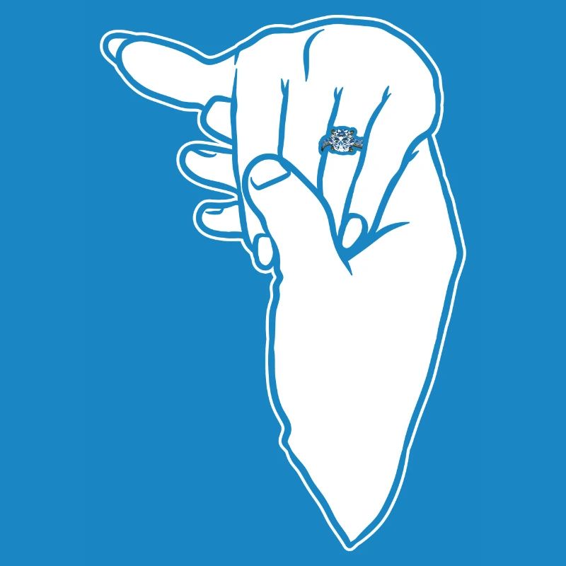 Verlobungs-Ehering-Hand