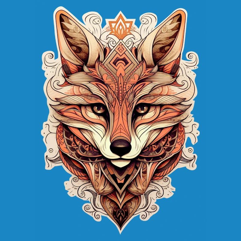 Fuchs Ornamenteler Stil - Boho
