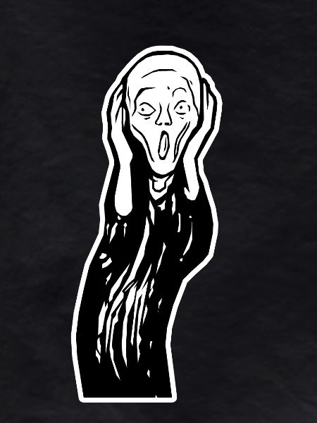 Visage crié