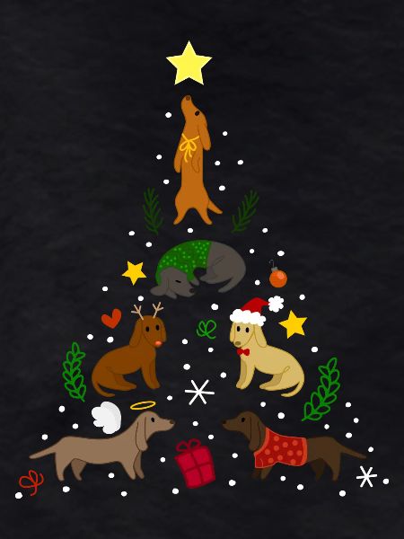 Dackel Tree Christmas