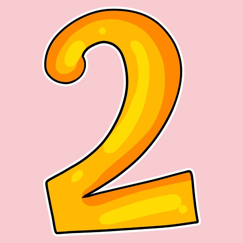 Two - 2 - Number Number