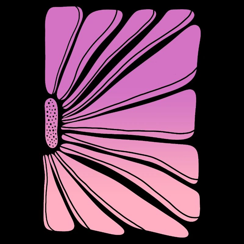 Fleur en dégradé rose violet