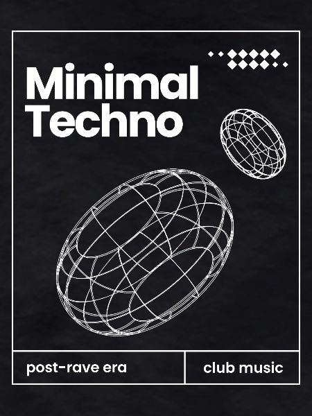 Minimal Techno music Spheres design