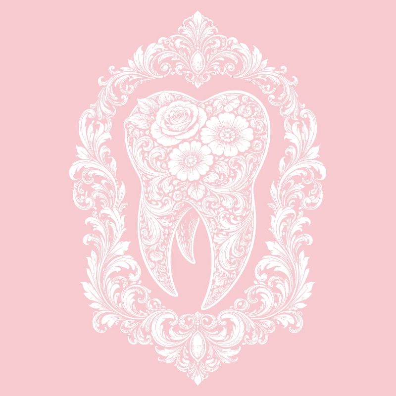 Baroque tooth design in frame