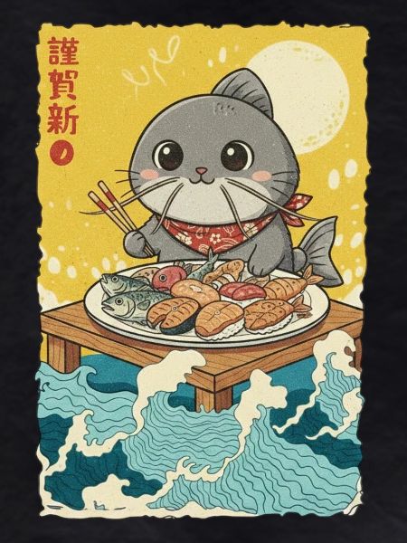Kawaii Cats Fish