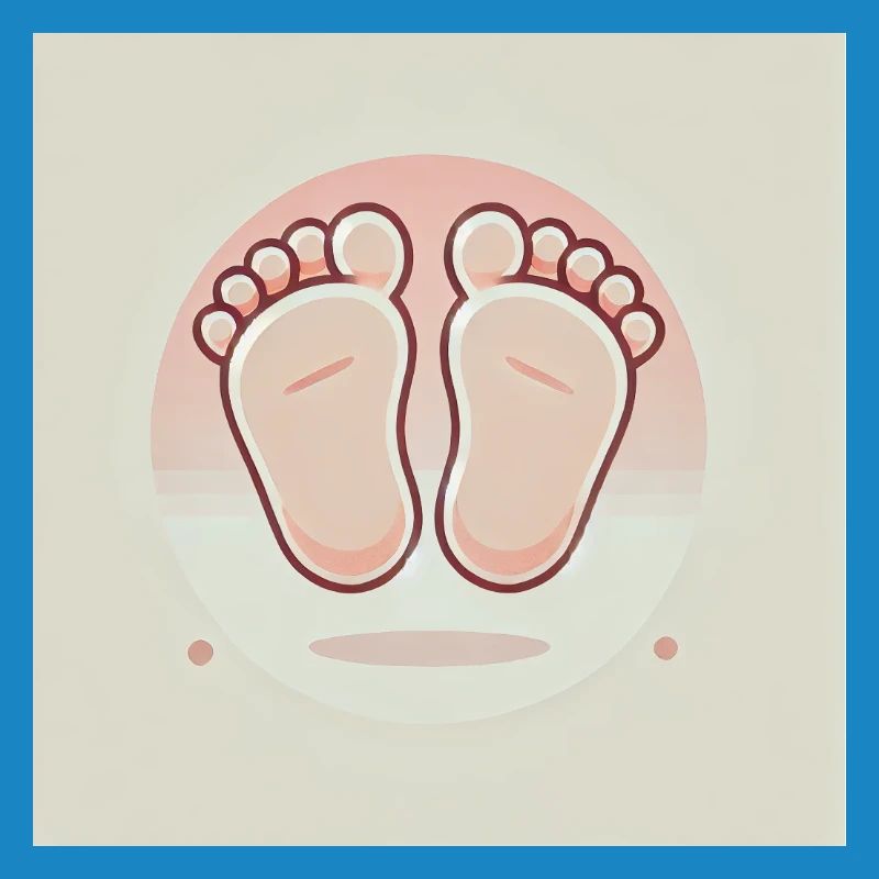 Mignons petits pieds de bébé