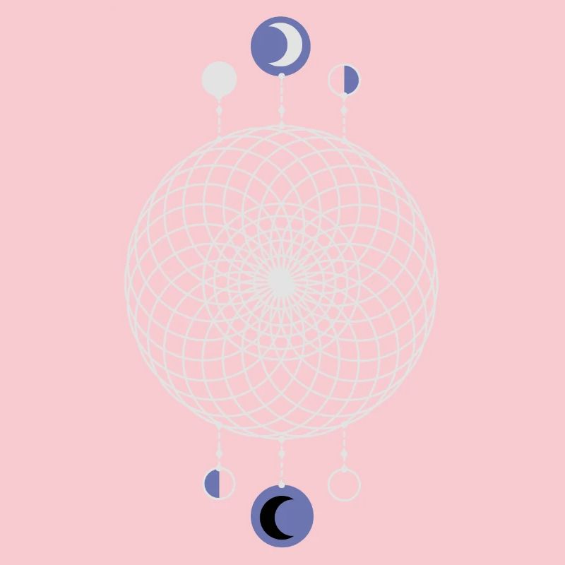 Geometric Pattern Moon Phases