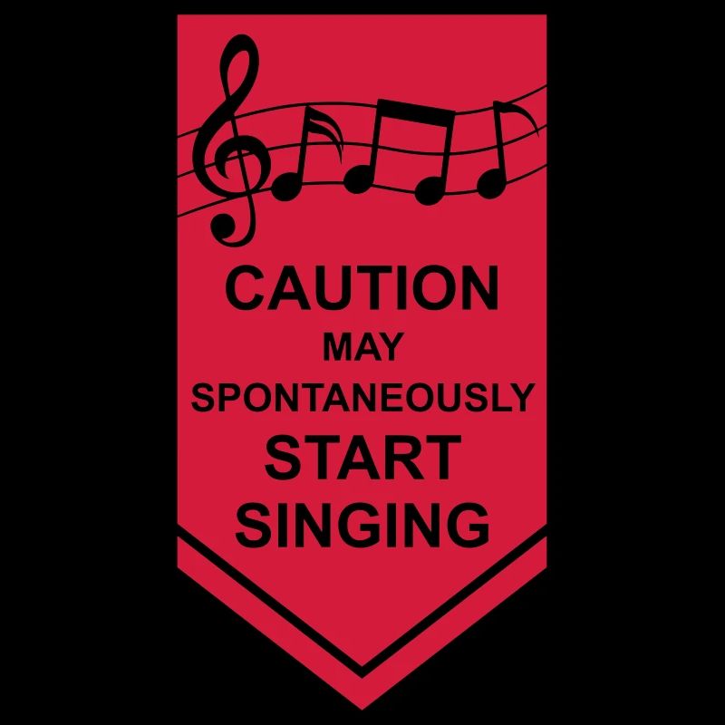 may spontaneously start singing