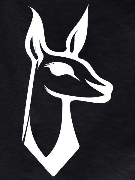 Cute llama logo style