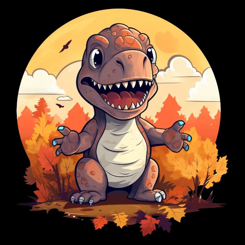 Trex d’automne: feuillage, feuilles et coucher de soleil