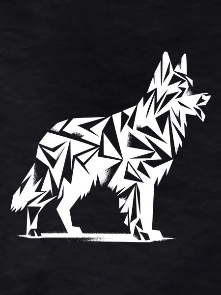 Geometric German Shepherd