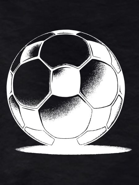 Soccer ball with shadow