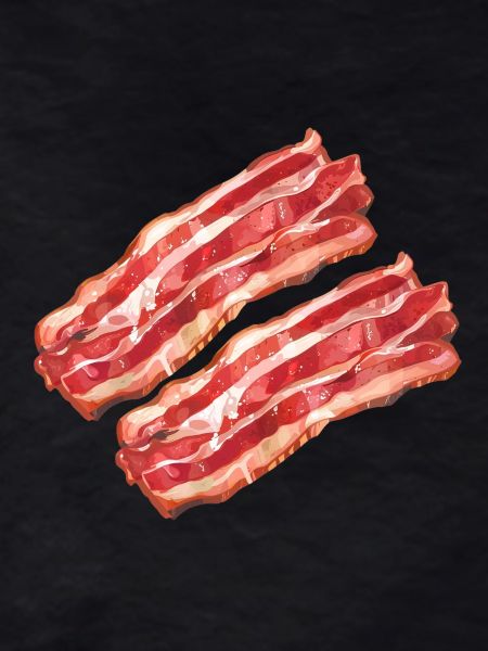 Stylized Bacon Illustration