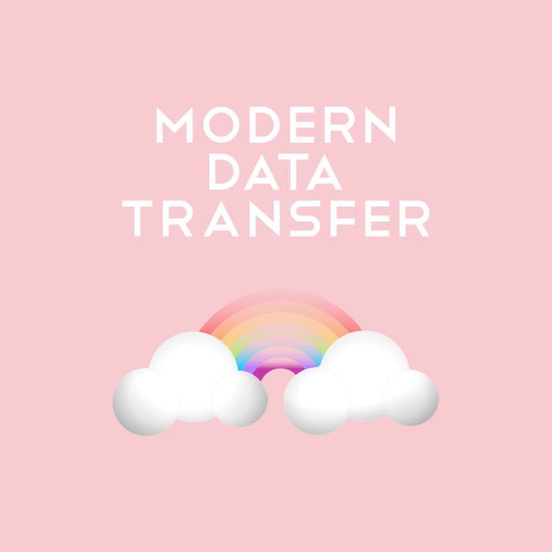 Moderne Datentransfer Wolken Informatiker Geschenk