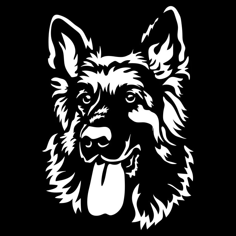 German Shepherd Head "Black Edition"