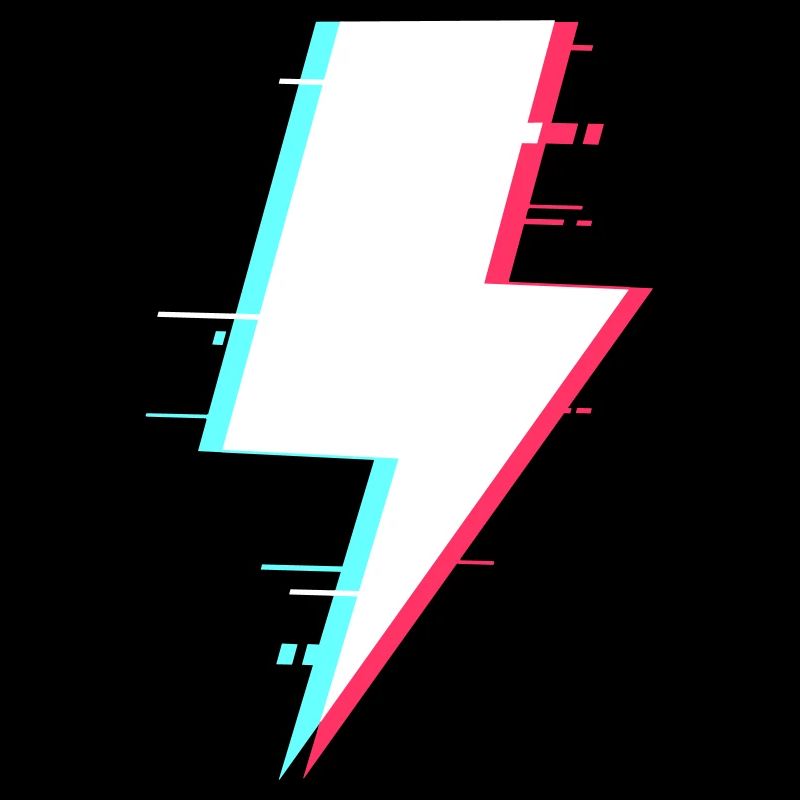 Lightning Style Retro Digital Lightning