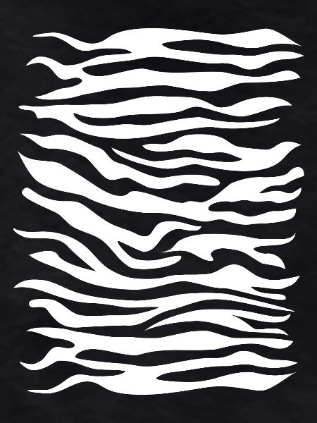 Zebra Muster weiss