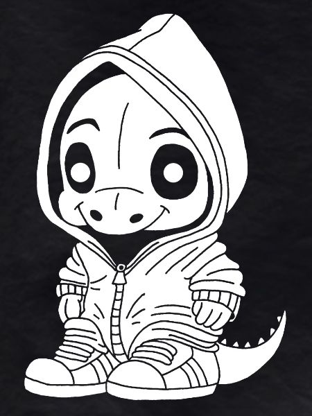 Small Dinosaur (White)