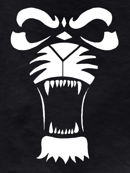 Raublöwe oder Tiger (Weiß)