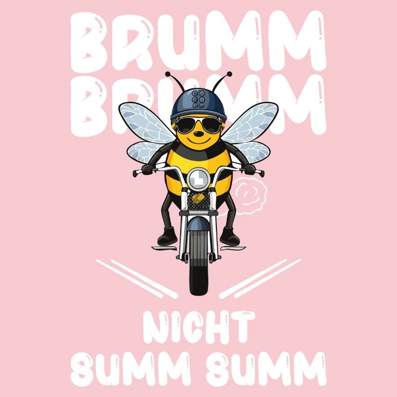 Bee Motorcycle Buzz Buzz Not Buzz Buzz White