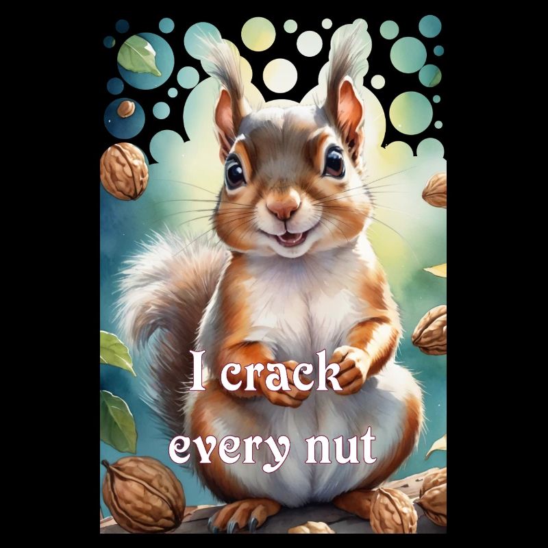 Clever squirrel I crack every nut