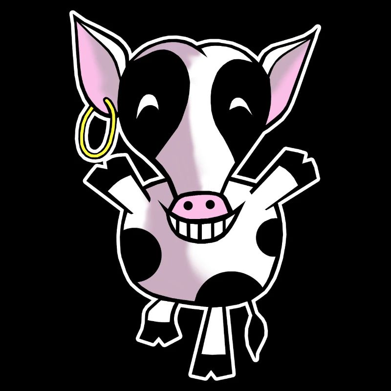 Vache heureuse