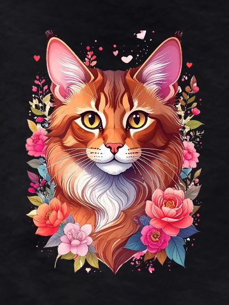 Somali Cat Portrait