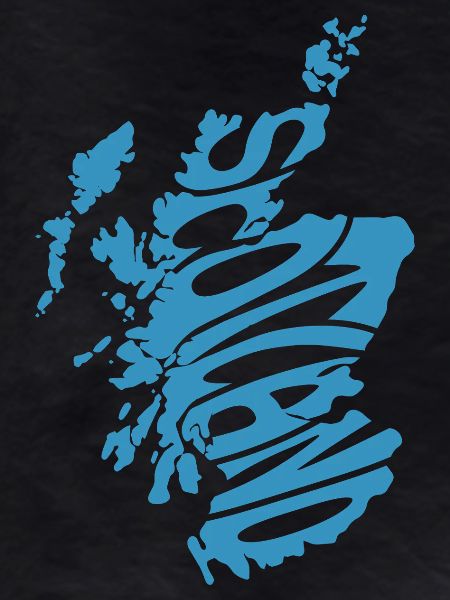 Scotland Map Graphic