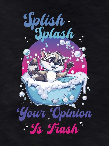 Raccoon Splish Splash