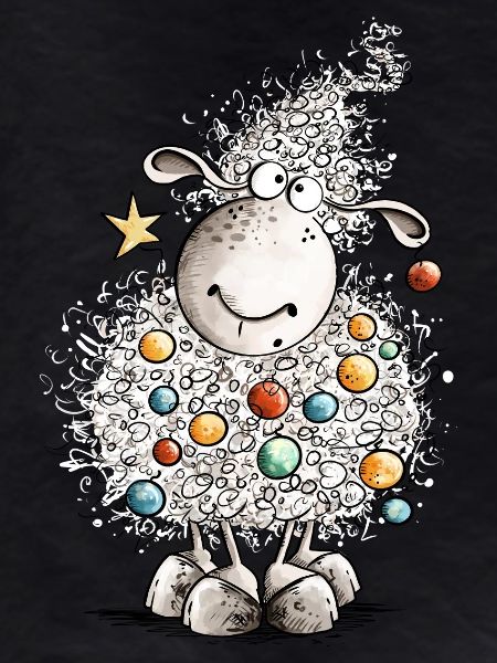Fleece Navidad Sheep Christmas