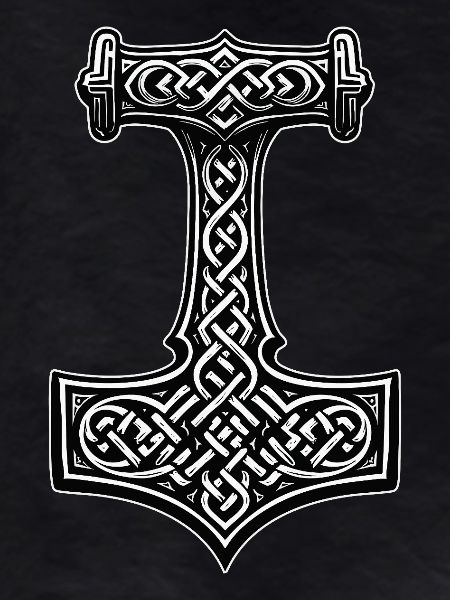 Mjölnir Viking knot symbol