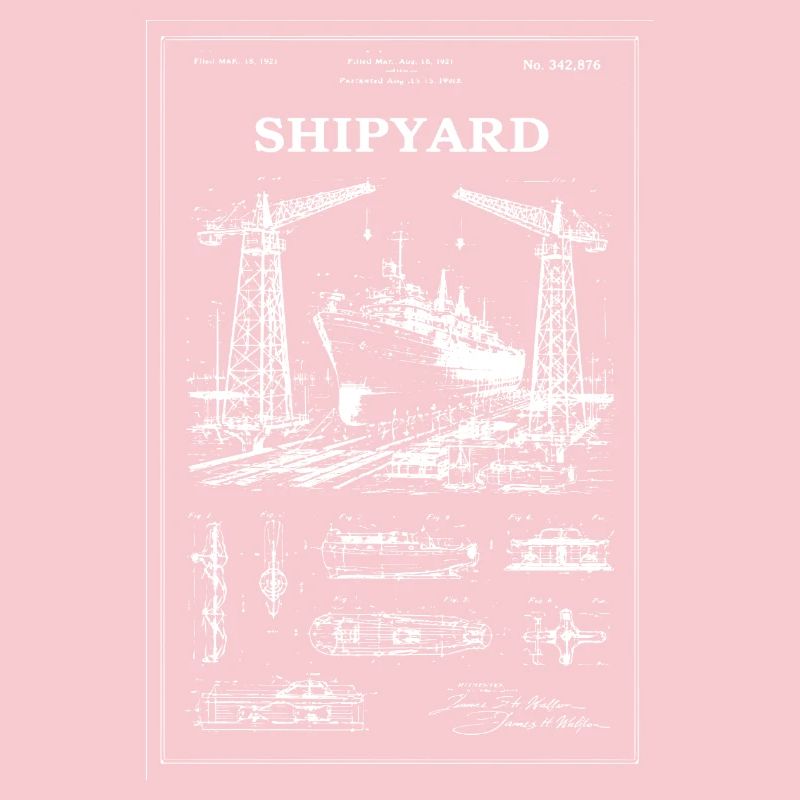 Shipyard Cranes & Ship