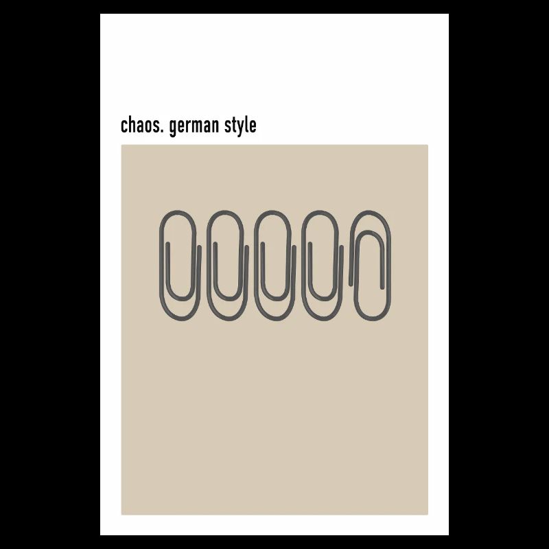 Chaos – German Style Paper Clips Beige