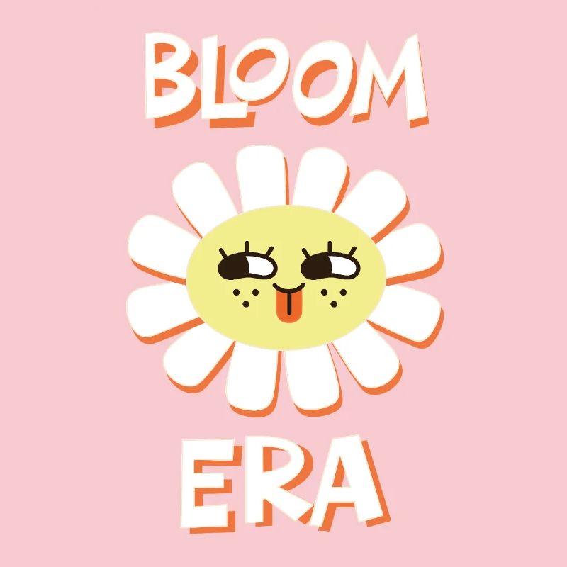 Ère Bloom – Expression rétro de dessins animés sur les fleurs