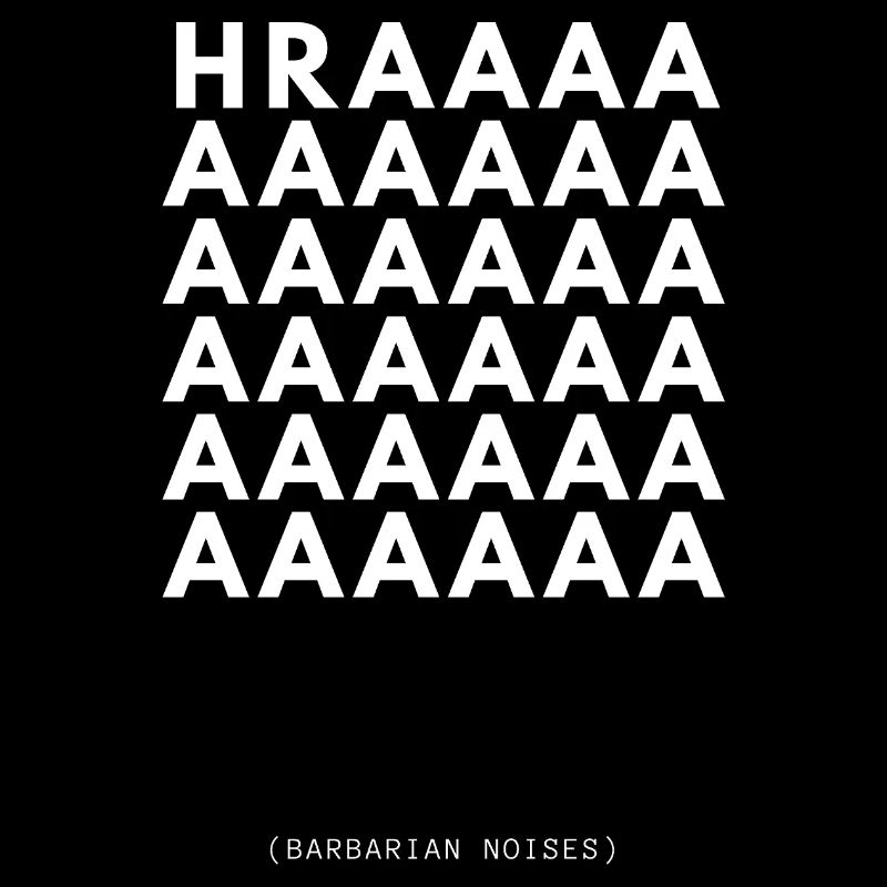 DeD barbarian-themed T-shirt