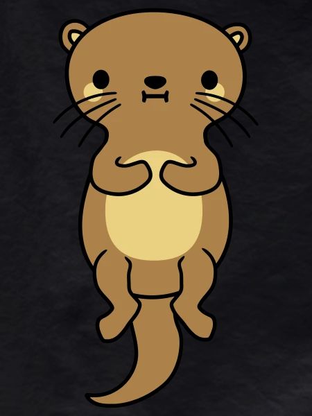 nice floating otter