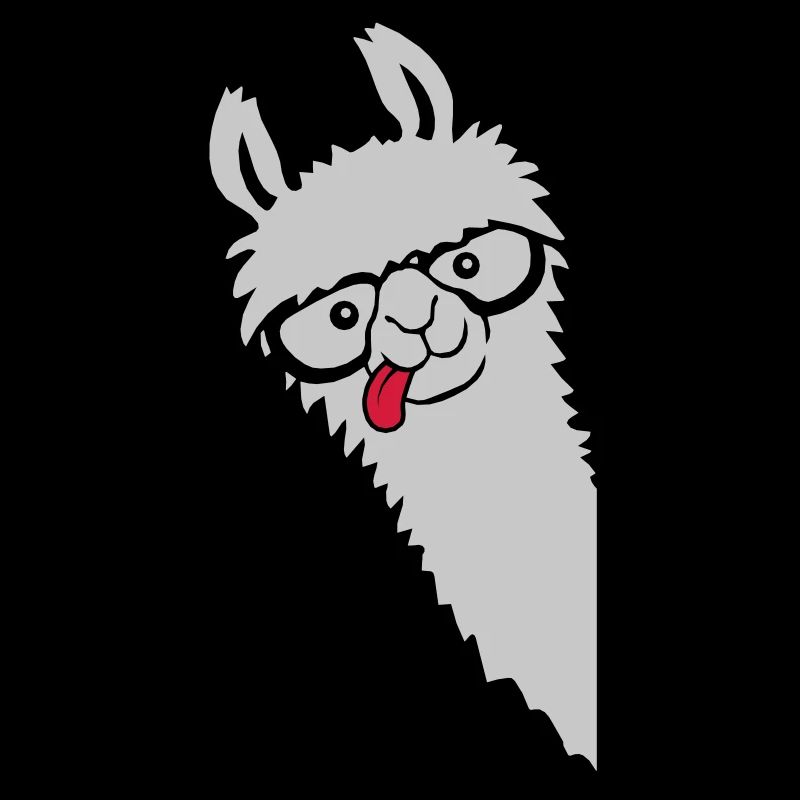 Nerd Hornbrille Lama
