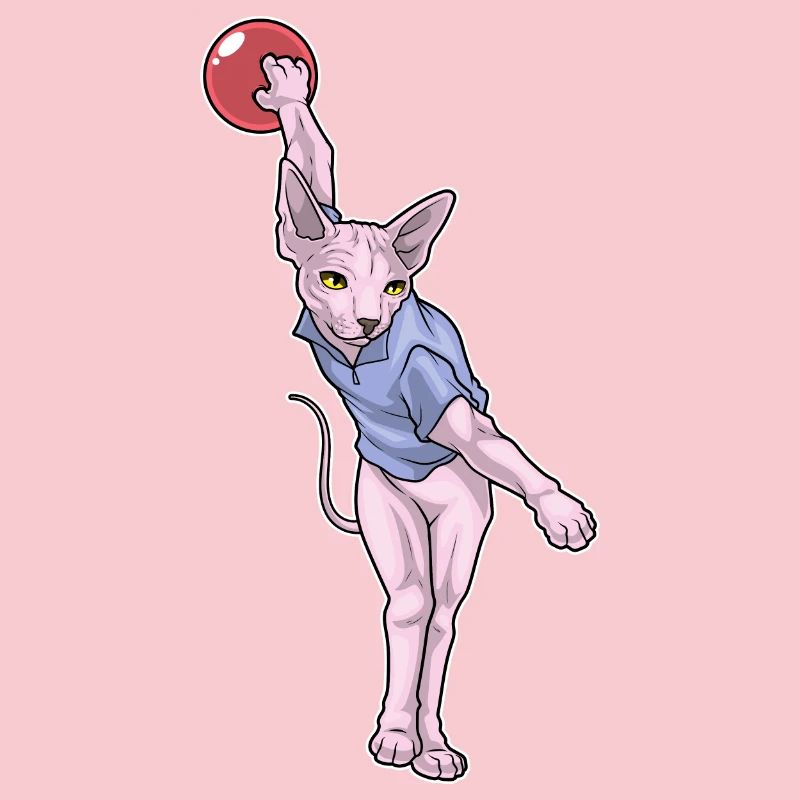 Sphynx Cat Bowling Bowling Ball