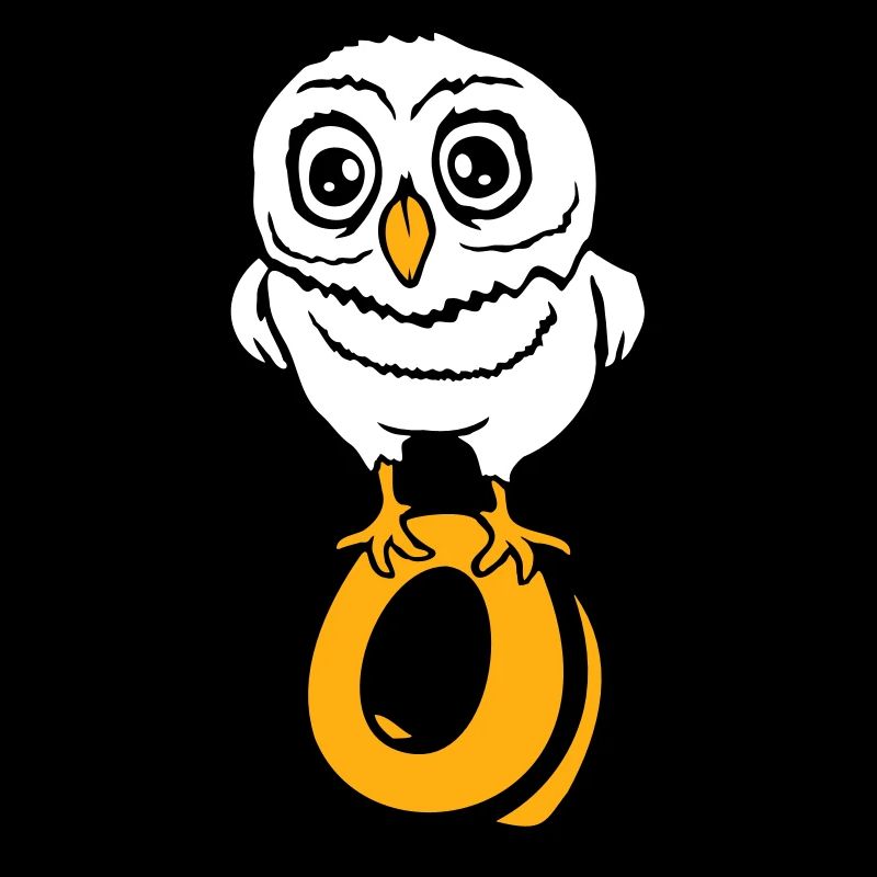 Eule Buchstabe O Owl Englisch ABC lernen Vogel Uhu