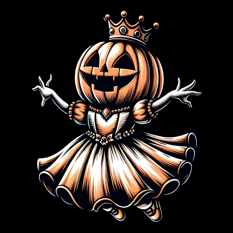 Halloween Pumpkin Princess with Crown