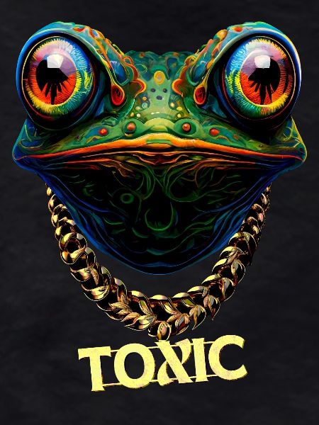 Cute toxic frog