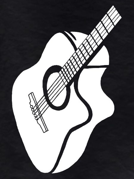 white guitar