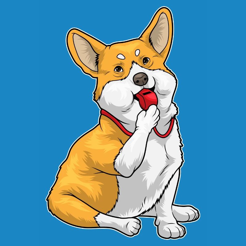 Corgi Referee Whistle