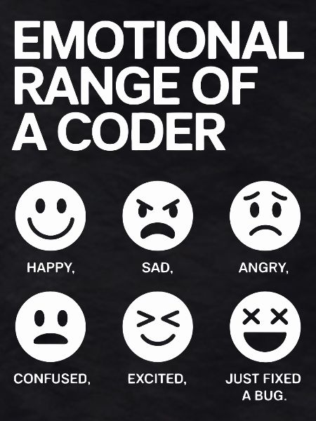 Emotionale Bandbreite eines Programmierers