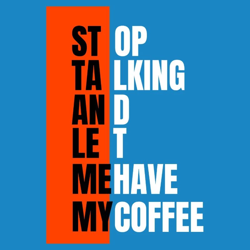 Stop talking – need coffee first