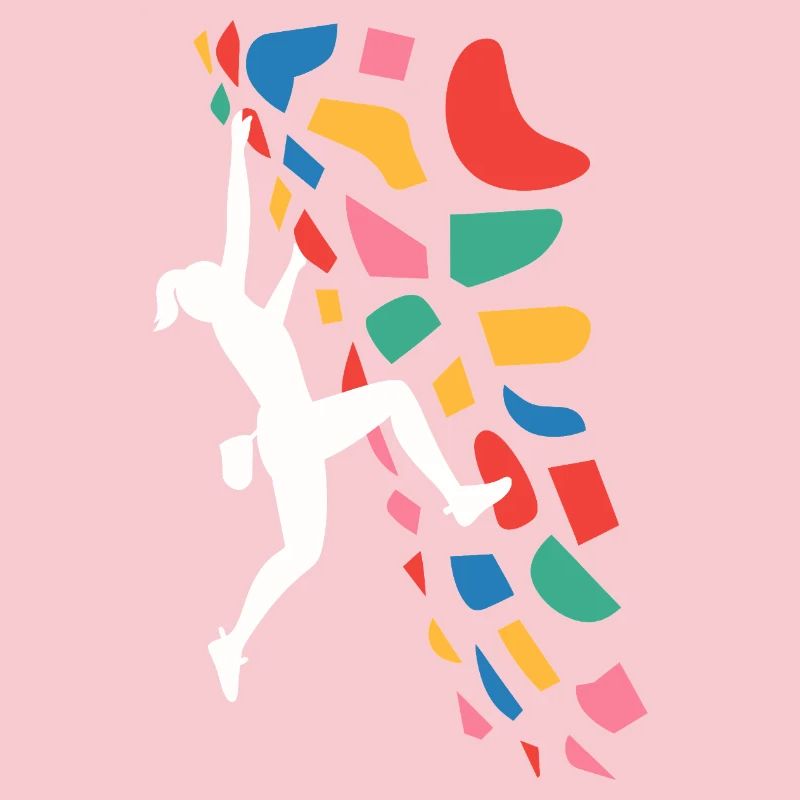 Boulder-Kletterer Bunte Griffe