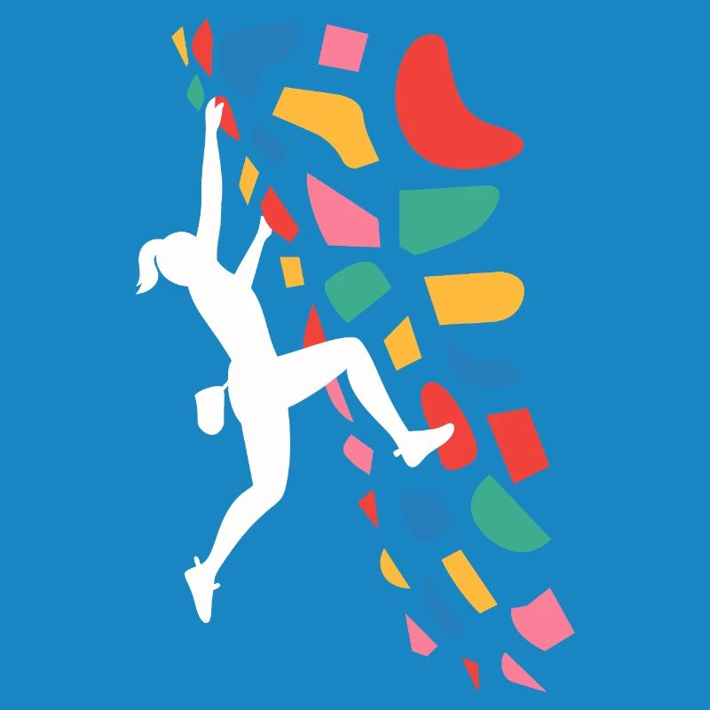Boulder-Kletterer Bunte Griffe