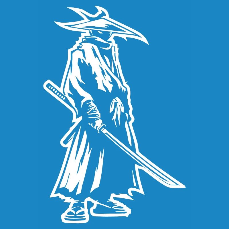 Mystischer Samurai mit Katana