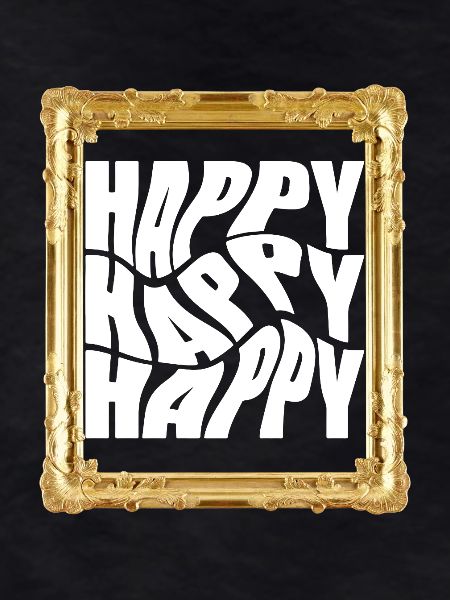 Cheerful retro lettering